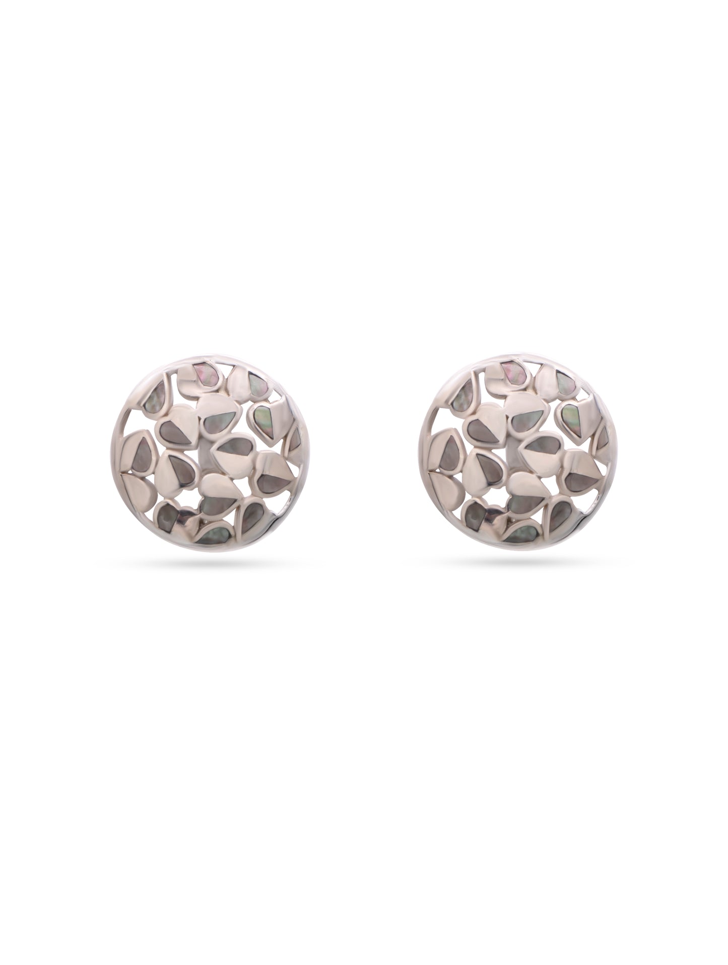 Dual Colored Heart Studs
