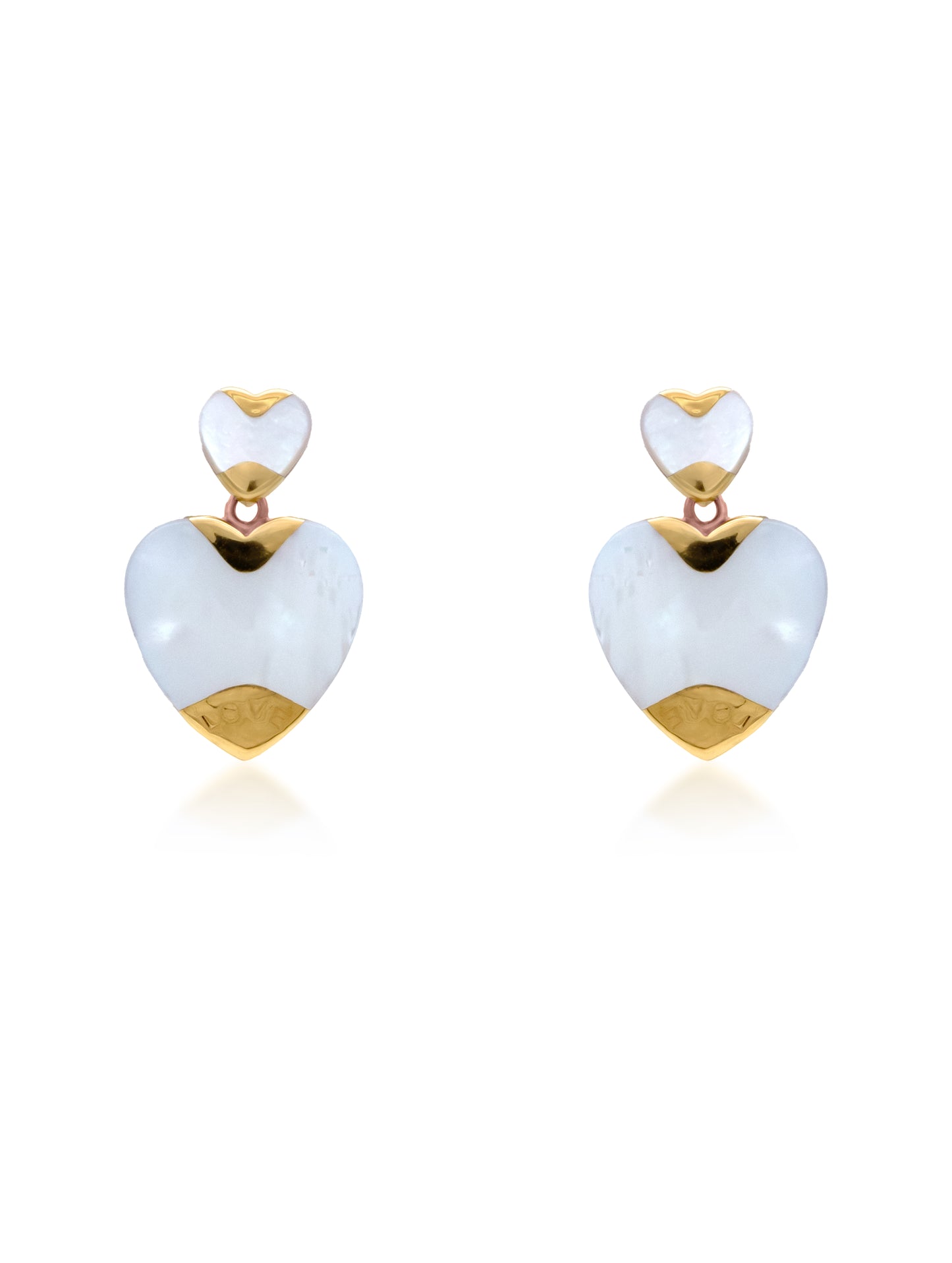 Mother of Pearl Love Earrings