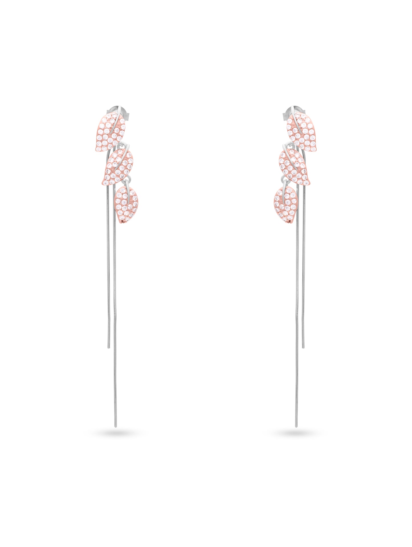 Serene Leaf Cascade Earrings