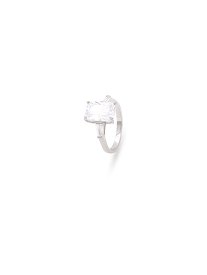 Square Celestial Solitaire Ring