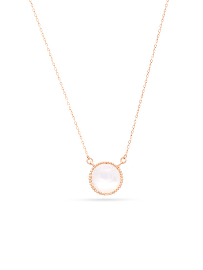 Classic Mother of Pearl Charm Pendant Chain