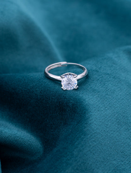 The Timeless Solitaire Charm Ring