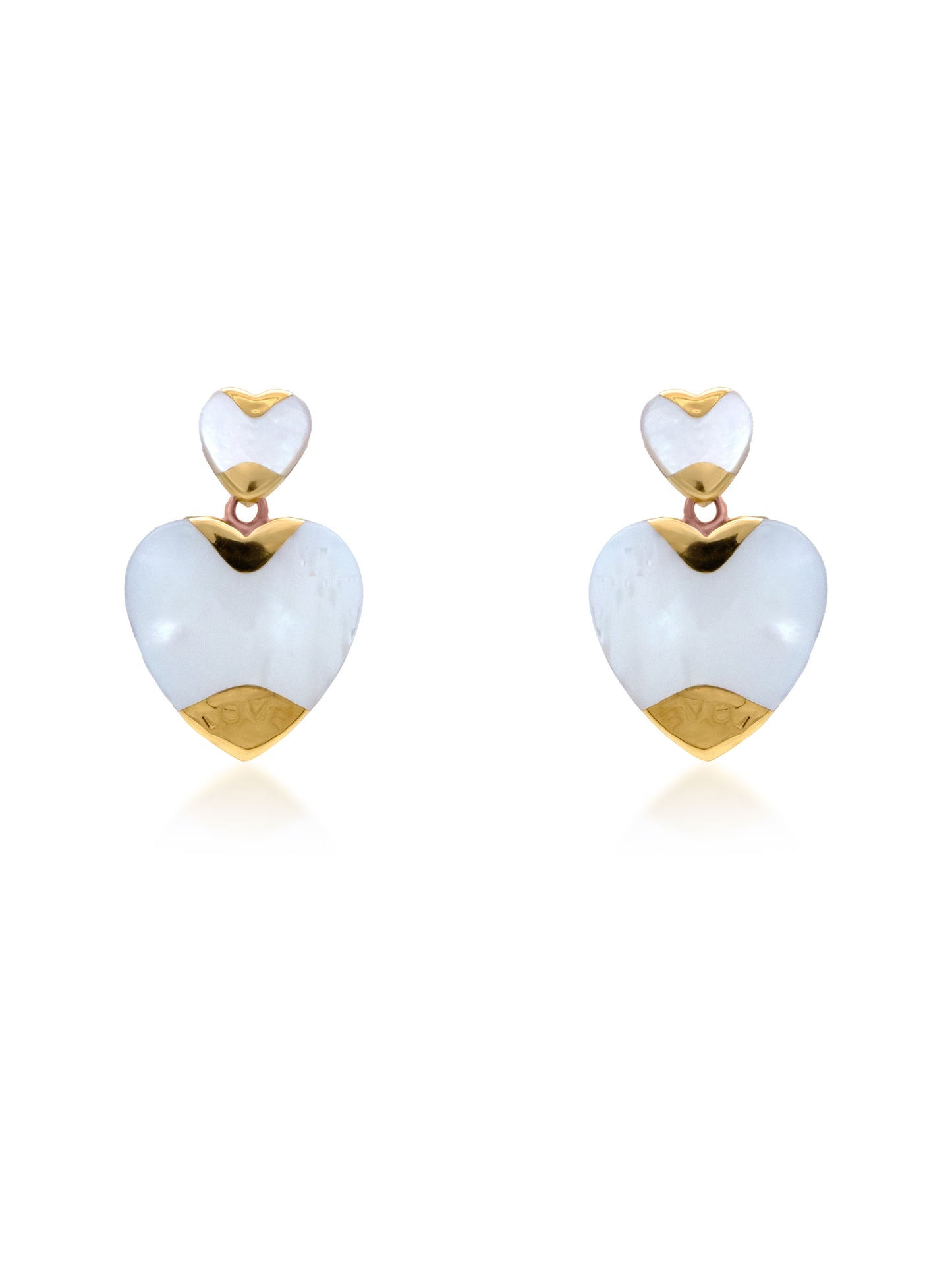 Mother of Pearl Love Earrings