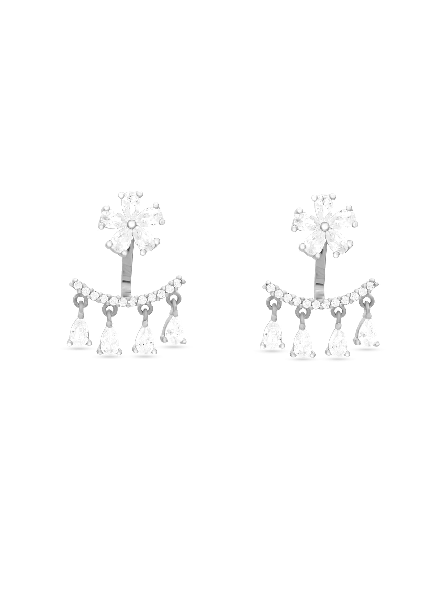 Crystal Flower Earrings