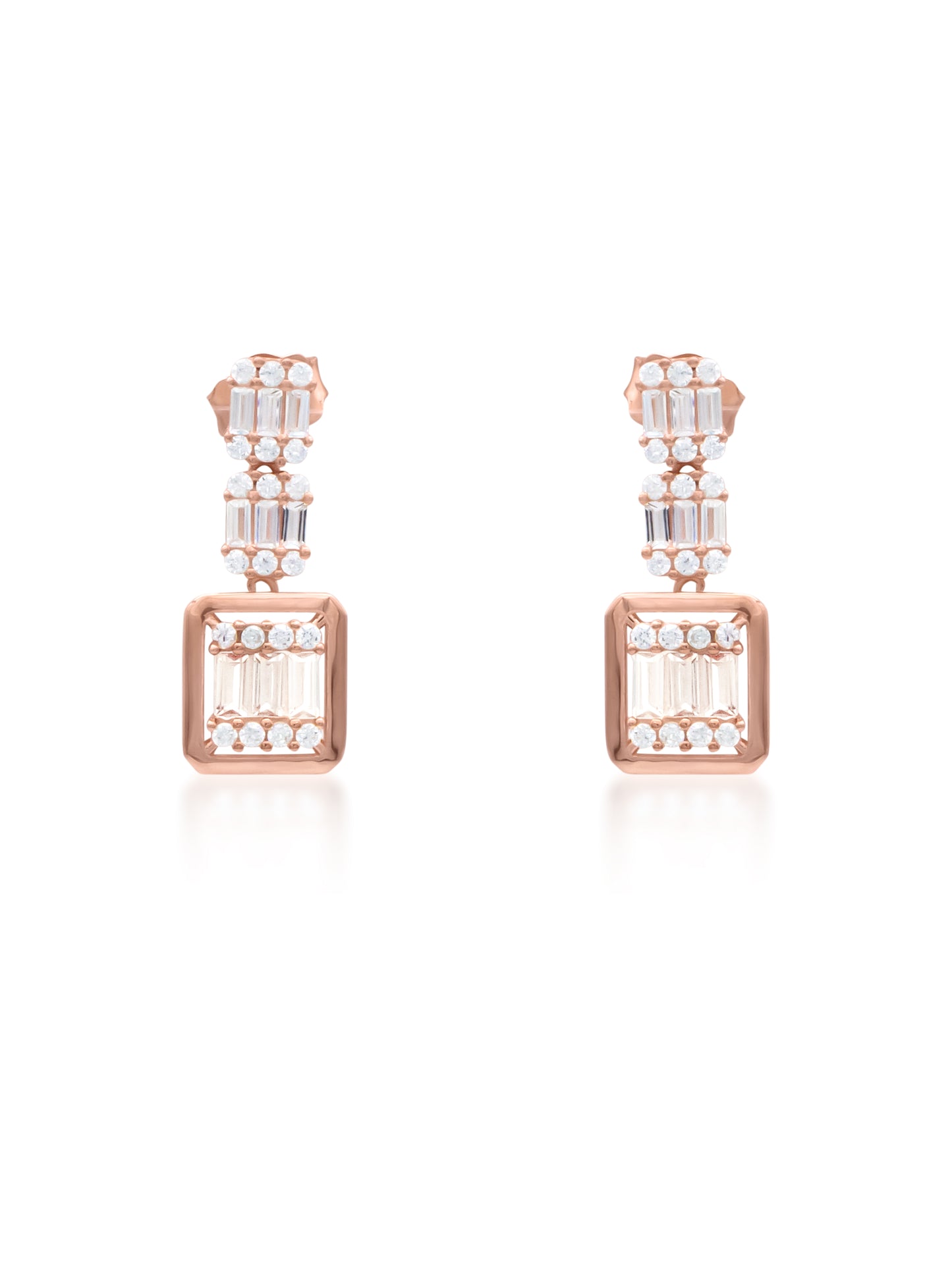 Classic Elegance in White Earrings