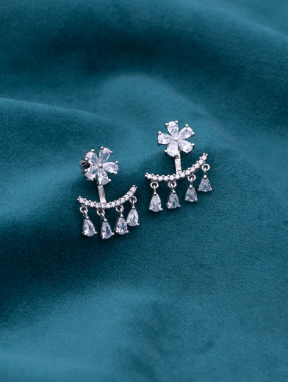 Crystal Flower Earrings