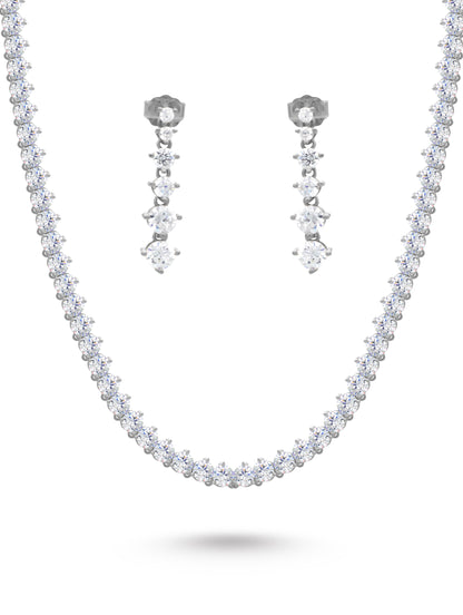 Dazzling Zircon Swarovski Majesty Necklace set