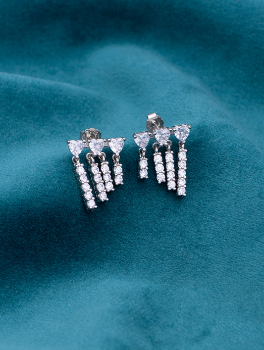 Starlight Zircon Swing Earrings