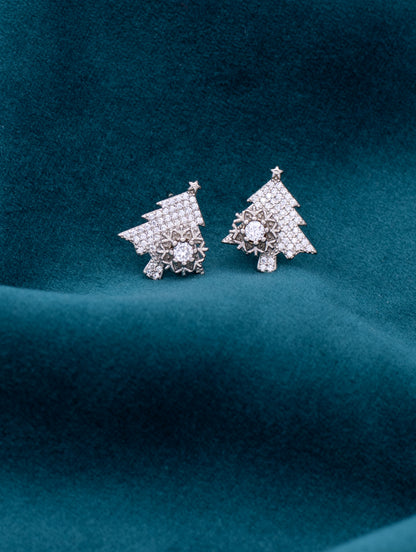 Glittering Pine Bling Studs