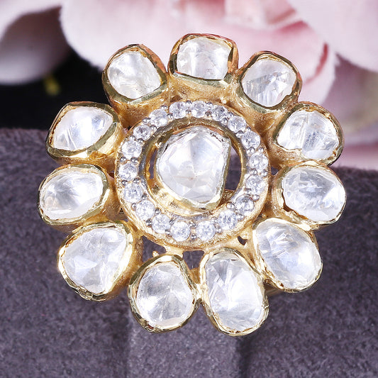 Cluster Flower Design Ring