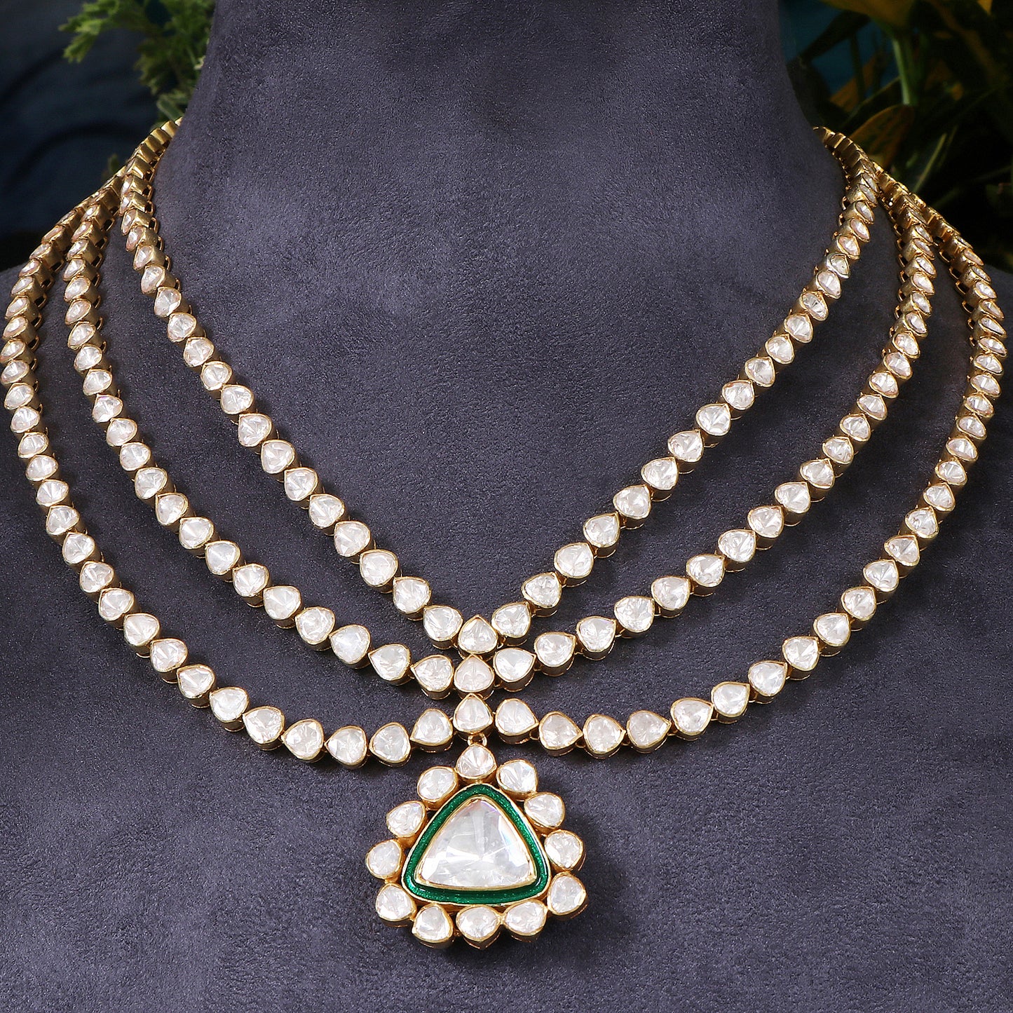 Artisan-Crafted Moissanite Long Necklace