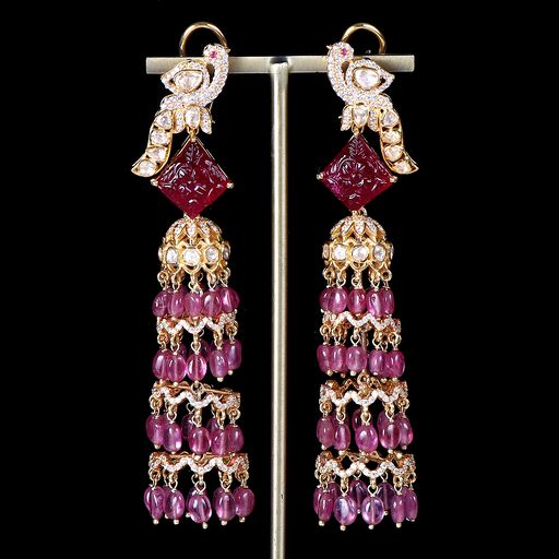 Garden of Ruby Layers - Jhumki