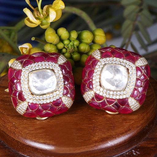 Ruby Polki Symphony Studs