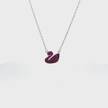 Roseate Swan Pendant Chain