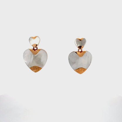 Mother of Pearl Love Earrings