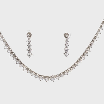 Dazzling Zircon Swarovski Majesty Necklace set