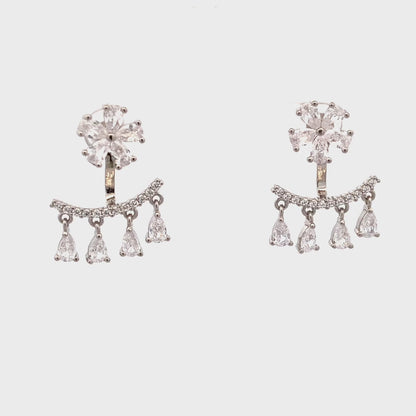 Crystal Flower Earrings